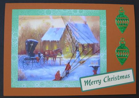 Home for the Holidays Decreasing Diamonds Christmas Card by Suzi Cooper