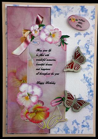 Large Dl Pansies Over the Edge by Suzi Cooper