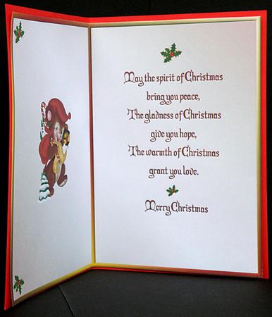 Christmouse Post-mouse Insert with Verse by Suzi Cooper