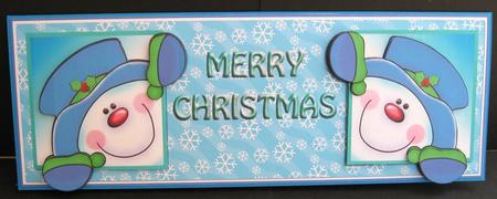 Peeking Snowman 2 by Suzi Cooper