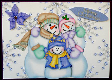 Christmas Snowman Family by Suzi Cooper