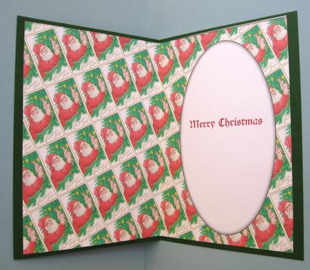 Vintage Santa Decorating Tree Insert 2 by Suzi Cooper
