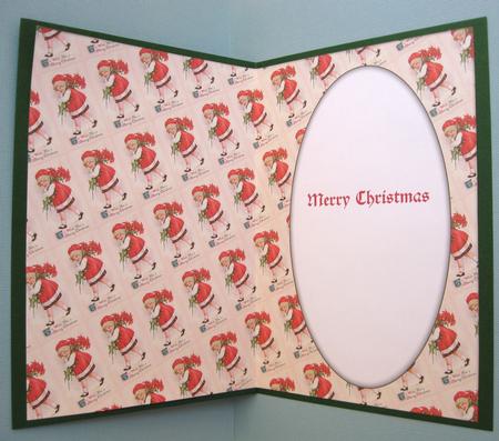 Little Girl with Poinsettias Insert 2 by Suzi Cooper