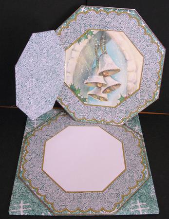 Snow Bells Octagon Lace 3D Locket Card Kit by Suzi Cooper