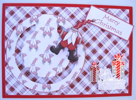 Cute Santa Circle Penny Slider by Suzi Cooper