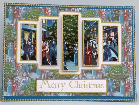 Brand New Christmas Carollers Panel Card Kit by Suzi Cooper