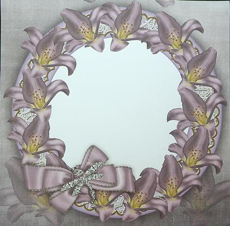 Lilac Lillies 8in Square Envelope Kit by Suzi Cooper