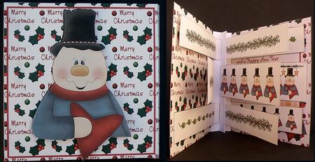 Snowman with Heart Flag Book by Suzi Cooper