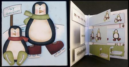 Skating Penguins Flag Book by Suzi Cooper