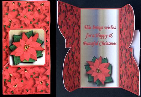 Poinsettia Gatefold Card by Suzi Cooper