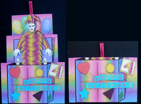 Xtenda Jackie in the Box Birthday Card by Suzi Cooper