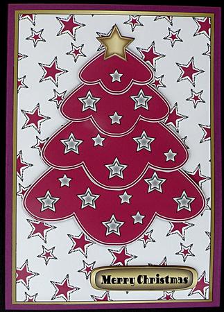 Purple Multilayer Christmas Tree by Suzi Cooper