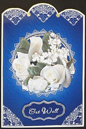 White Roses Birthday or Get Well by Suzi Cooper