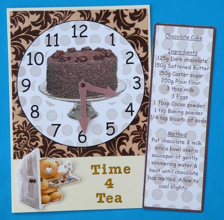 Chocolate Cake Clock by Suzi Cooper