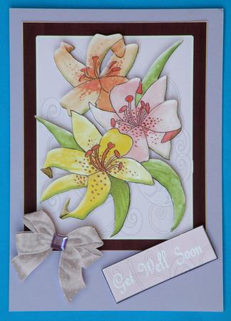 Lily Card Purples Step by Step by Suzi Cooper
