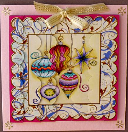 Christmas Decorations Gold 5in Scallop Side Stacker by Suzi Cooper
