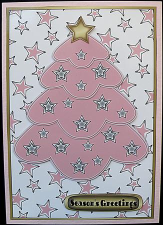 Pink Multilayer Christmas Tree by Suzi Cooper