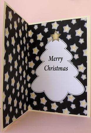 Christmas Tree Insert (black and Gold) by Suzi Cooper