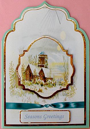 Church Vintage Scene by Suzi Cooper