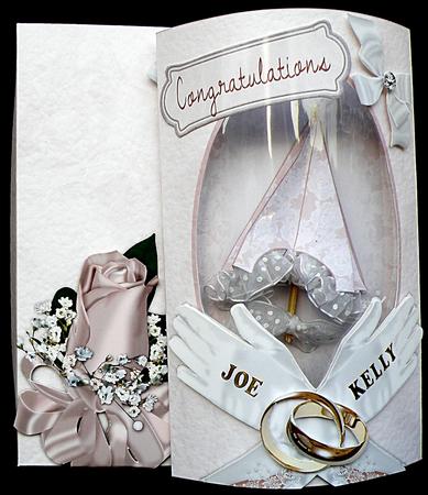 Wedding 3D Parasol Pillow Card Kit by Suzi Cooper