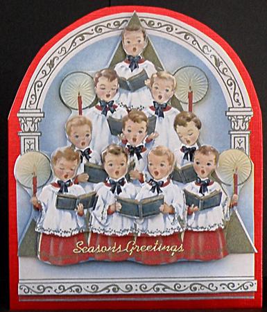 Christmas Choir Easy to Cut Decoupage by Suzi Cooper