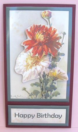 Orange Flowers Easy to Cut Decoupage by Suzi Cooper