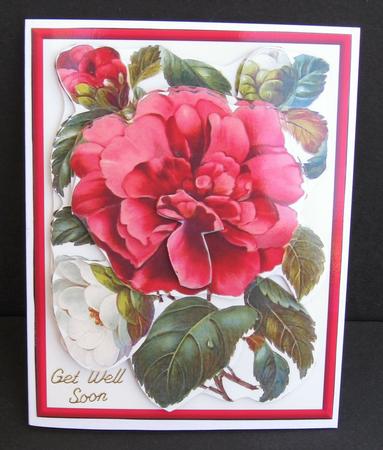 Pink & White Flowers Easy to Cut Decoupage by Suzi Cooper
