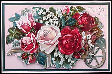 Red & Pink Roses Easy to Cut Decoupage by Suzi Cooper
