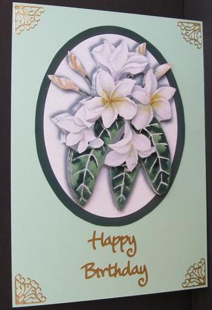 White Flowers Easy to Cut Decoupage by Suzi Cooper