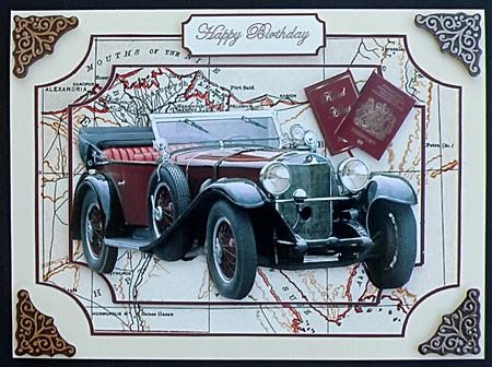 Red Vintage Mecedes by Suzi Cooper