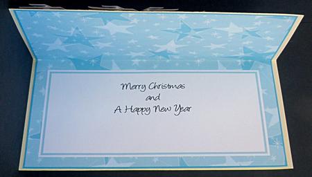 Dl Landscape Pastel Stars Christmas Inserts by Suzi Cooper