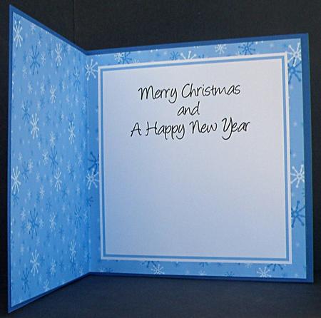 Square Pastel Snowflakes Christmas Inserts by Suzi Cooper