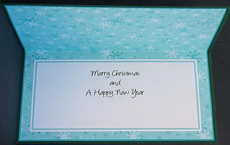 Dl Landscape Pastel Snowflakes Christmas Inserts by Suzi Cooper