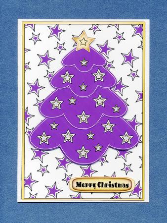Dark Purple Multilayer Christmas Tree by Suzi Cooper