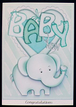 Baby Nellie in Mint Decoupage by Suzi Cooper