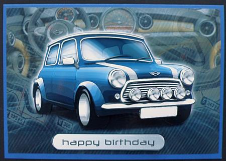 Happy Birthday Brother Mini Classic Blue by Suzi Cooper