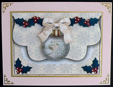 Snow Scene Tree Bauble Flap Decoupage Step by Step by Suzi Cooper