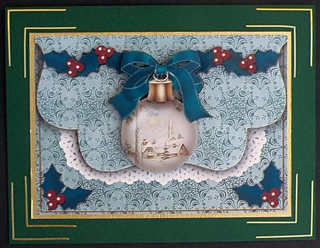 Winter Pub Bauble Flap Decoupage Step by Step by Suzi Cooper