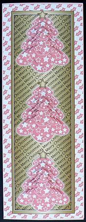 Christmas Trees Multipyramid (pink Cerise) by Suzi Cooper