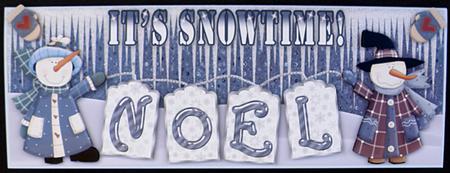 It's Snowtime Large Dl Card Front with Step by Step by Suzi Cooper