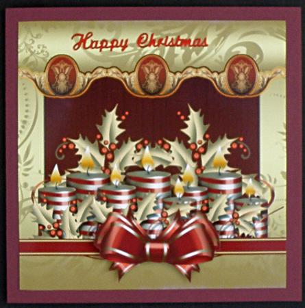 Gold Effect Embelished Christmas Card by Suzi Cooper