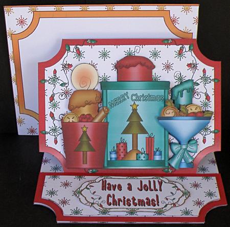 Christmas Candles Easel Card Kit by Suzi Cooper