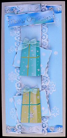 Dl Ribbon Centre Snowy Christmas by Suzi Cooper