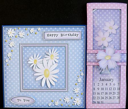 Flower Vases Everlasting Calendar Bookmark Gift Set by Suzi Cooper