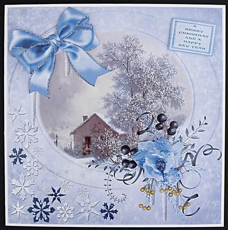 Blue Christmas 8x8 with Step by Step by Suzi Cooper