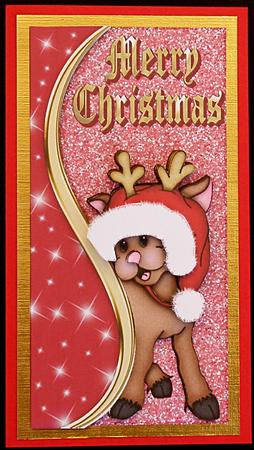 Cheeky Reindeer Christmas Step by Step by Suzi Cooper