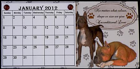 Dogs Desktop Calendar Base by Suzi Cooper