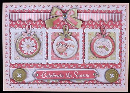 Celebrate the Season with Mr & Mrs Santa Framed in a Bauble by Suzi Cooper
