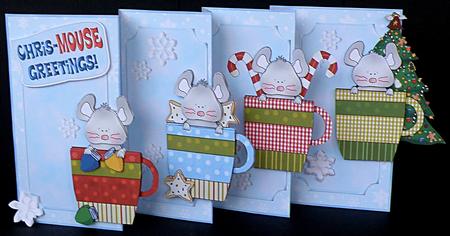 4-fold Card Kit - I'm a Mug for Christmas! by Suzi Cooper