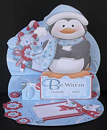 Be Warm Penguin 3D Mini Stepper by Suzi Cooper